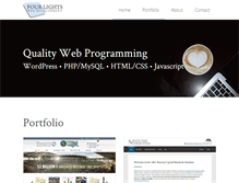 Tablet Screenshot of fourlightsweb.com